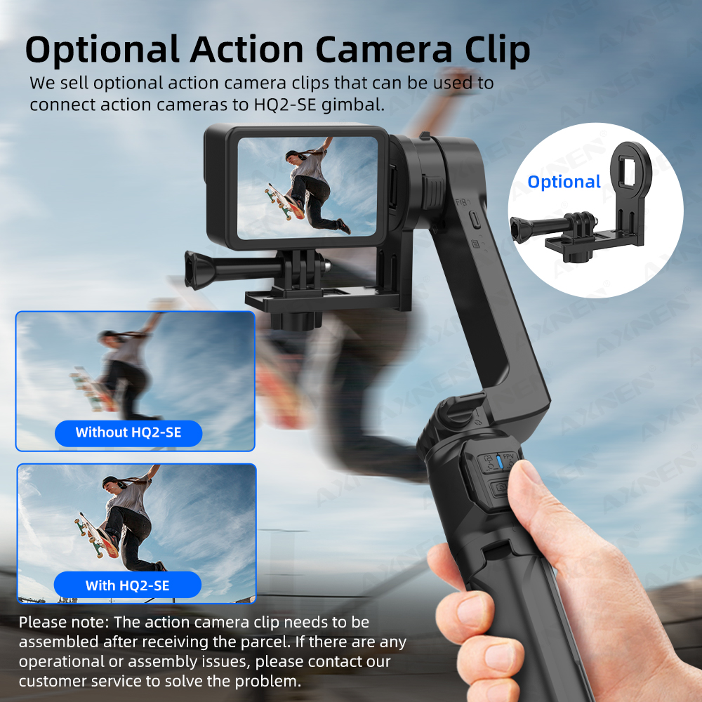 AXNEN HQ2-SE Smartphone Gimbal - Drone Gimbal For Gopro ulasan dan harga