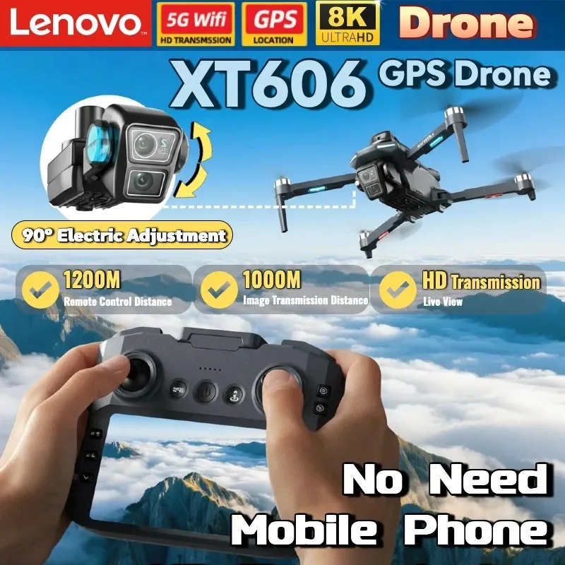 Lenovo XT606 GPS Drone Brushle - Drone Gimbal Mount ulasan dan harga