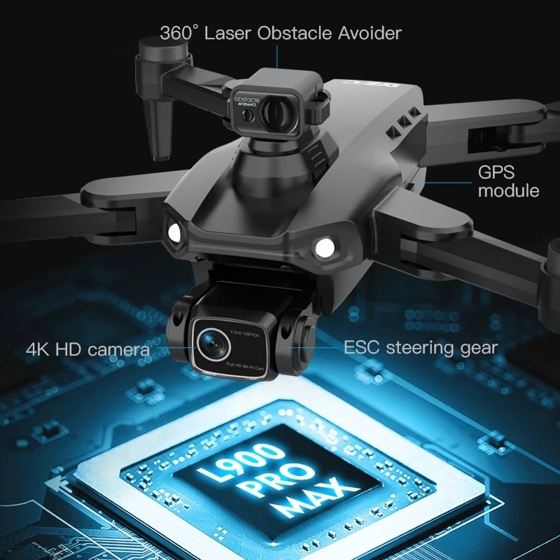 L900 Pro MAX GPS Drone 4K Prof - Drone Gimbal Brushless ulasan dan harga