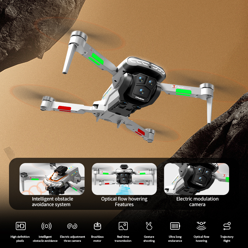 M3 Professional Drone 4K HD Ae - Drone Gimbal 2 Axis ulasan dan harga