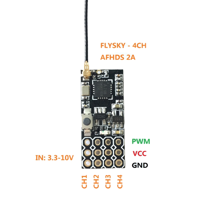 Flysky FS2A Mini Receiver 4CH  - Drone Gimbal Controller ulasan dan harga