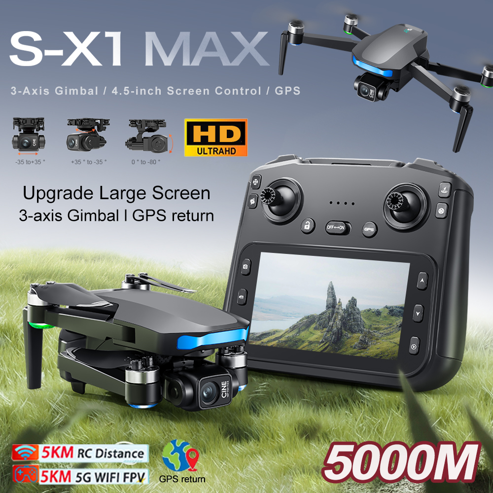 New S-X1 MAX Drone GPS 8K Prof - Drone Gimbal Case ulasan dan harga