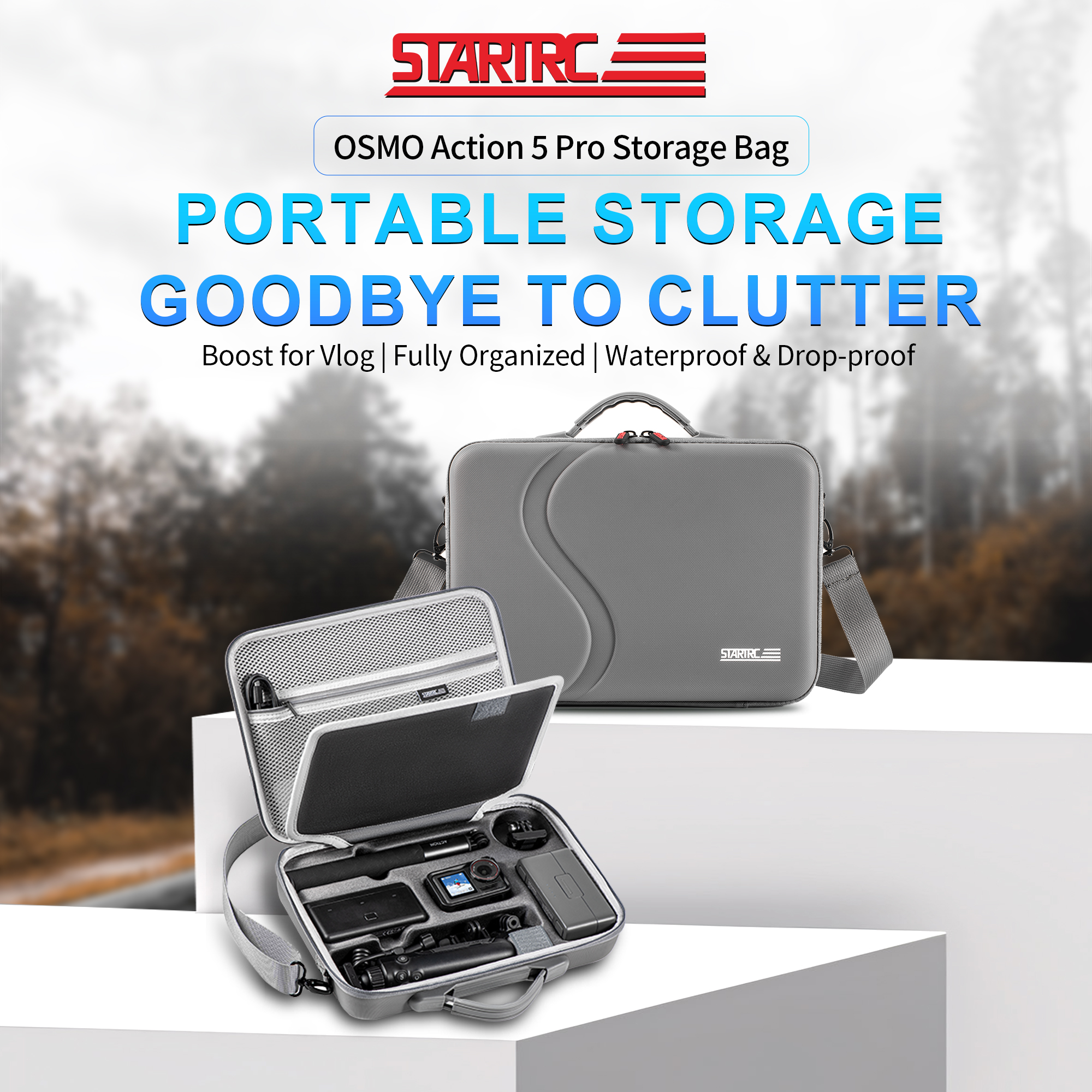 Action 5 Pro Carrying Case, Po - Drone Gimbal Case ulasan dan harga